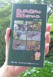 田んぼの生き物図鑑・ポケット版・「ヒト」もいれて全部で210種類。とても便利です。