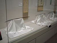 刀剣の展示のようす